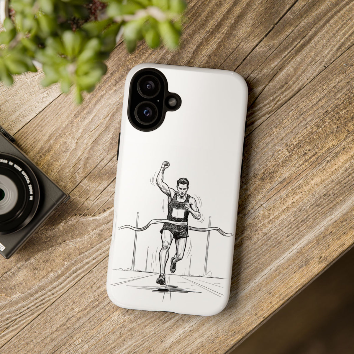 Phone Case, Running, finish line design, Tough Case