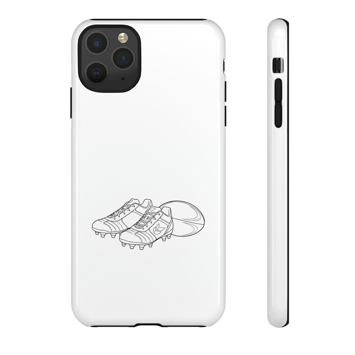 Phone Case, Rugby Ball & Boots Sketch, Tough Case