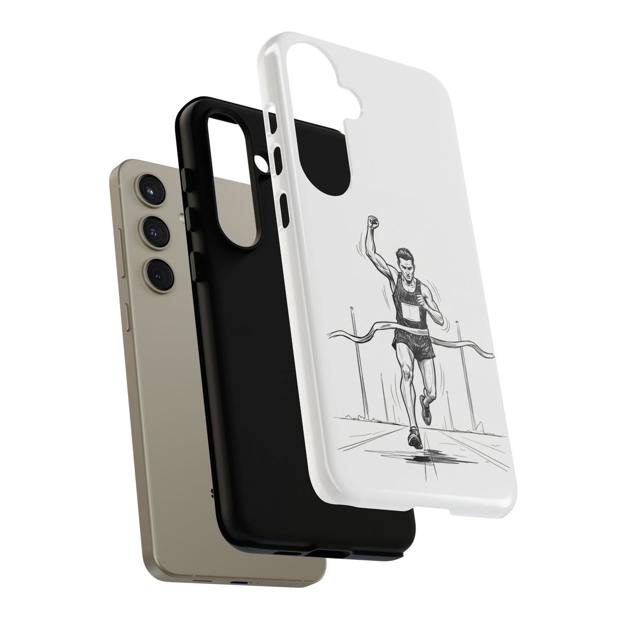 Phone Case, Running, finish line design, Tough Case
