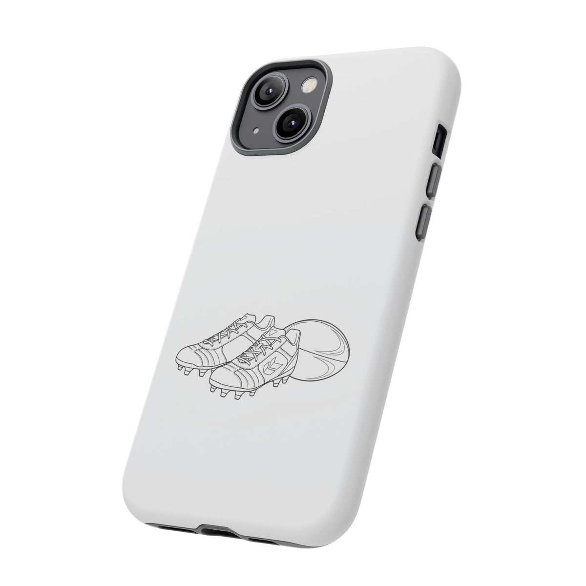 Phone Case, Rugby Ball & Boots Sketch, Tough Case