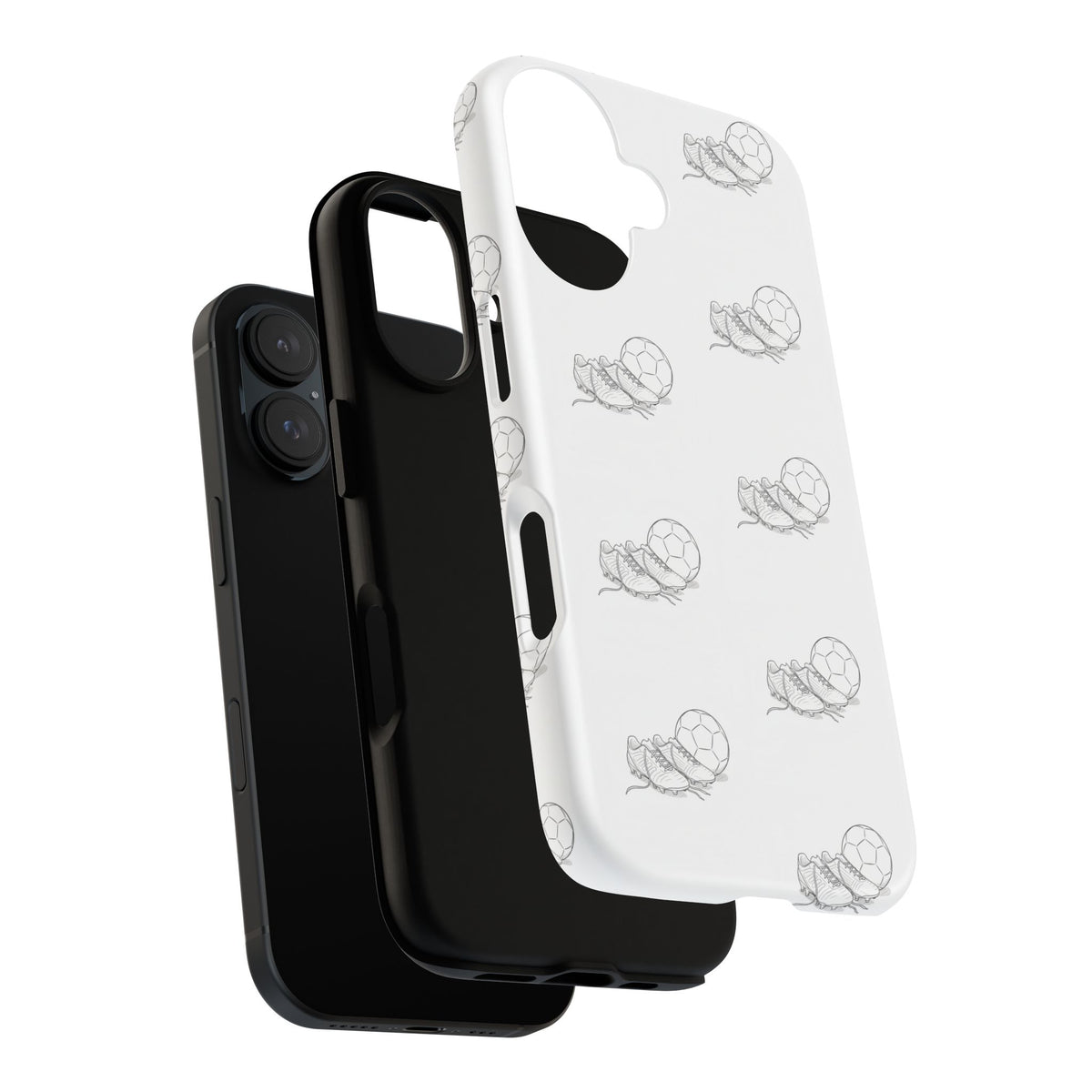 Phone Case, Football Boots & Ball Pattern, Tough Cases — Sports Phone Case