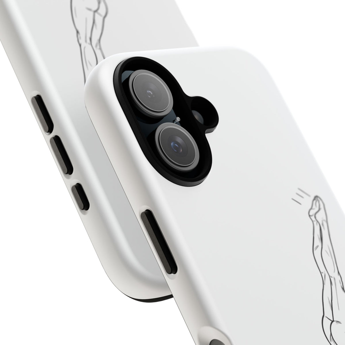 Phone Case, Platform Diver Minimalist Sketch, Tough Case