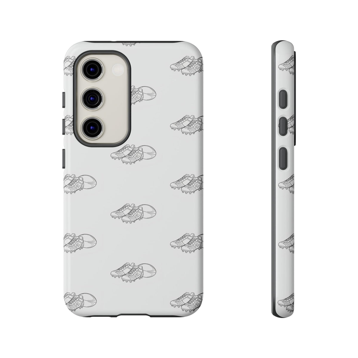 Phone Case Rugby Boots & Ball Repeat Pattern Tough Cases