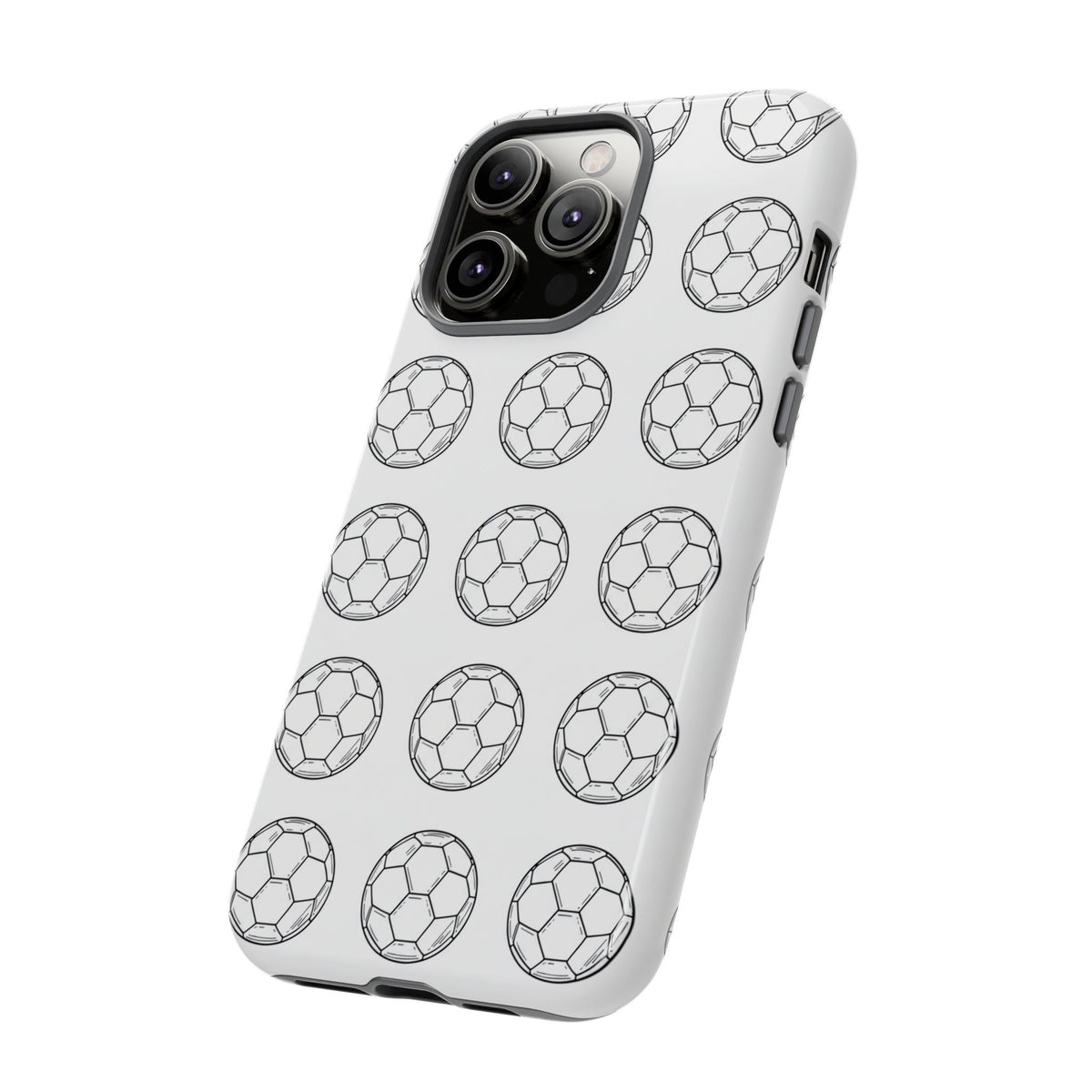 Phone Case, Football Minimalist Football Repeat Design, Tough Case