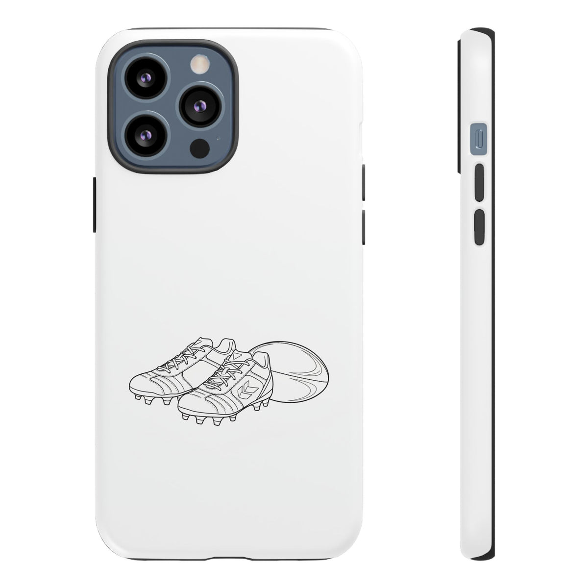 Phone Case, Rugby Ball & Boots Sketch, Tough Case