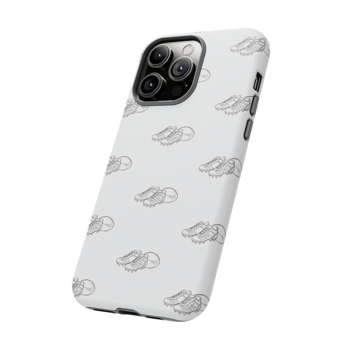 Phone Case Rugby Boots & Ball Repeat Pattern Tough Cases