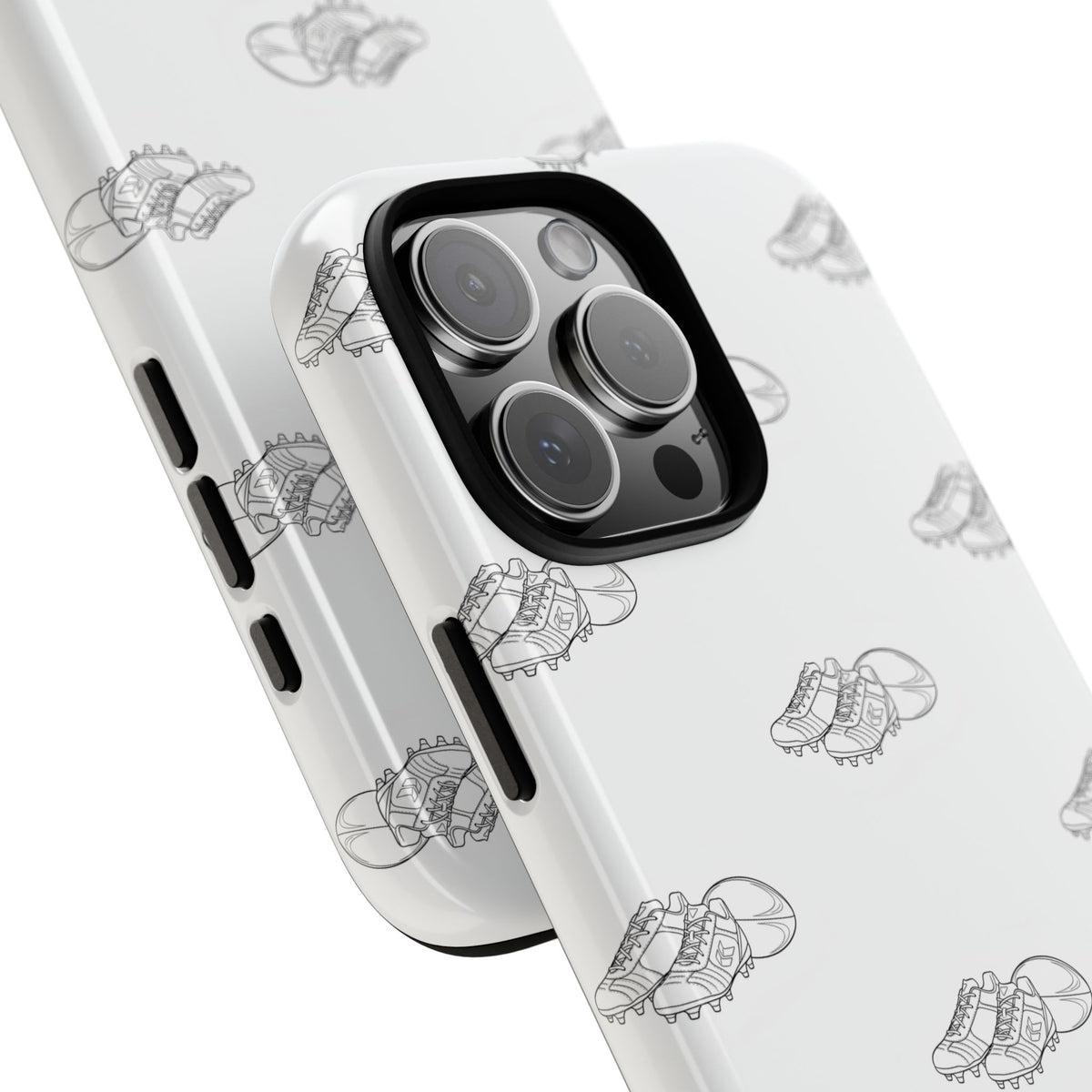 Phone Case Rugby Boots & Ball Repeat Pattern Tough Cases
