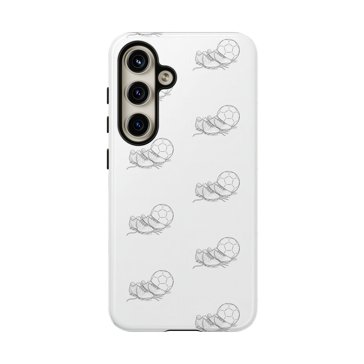 Phone Case, Football Boots & Ball Pattern, Tough Cases — Sports Phone Case