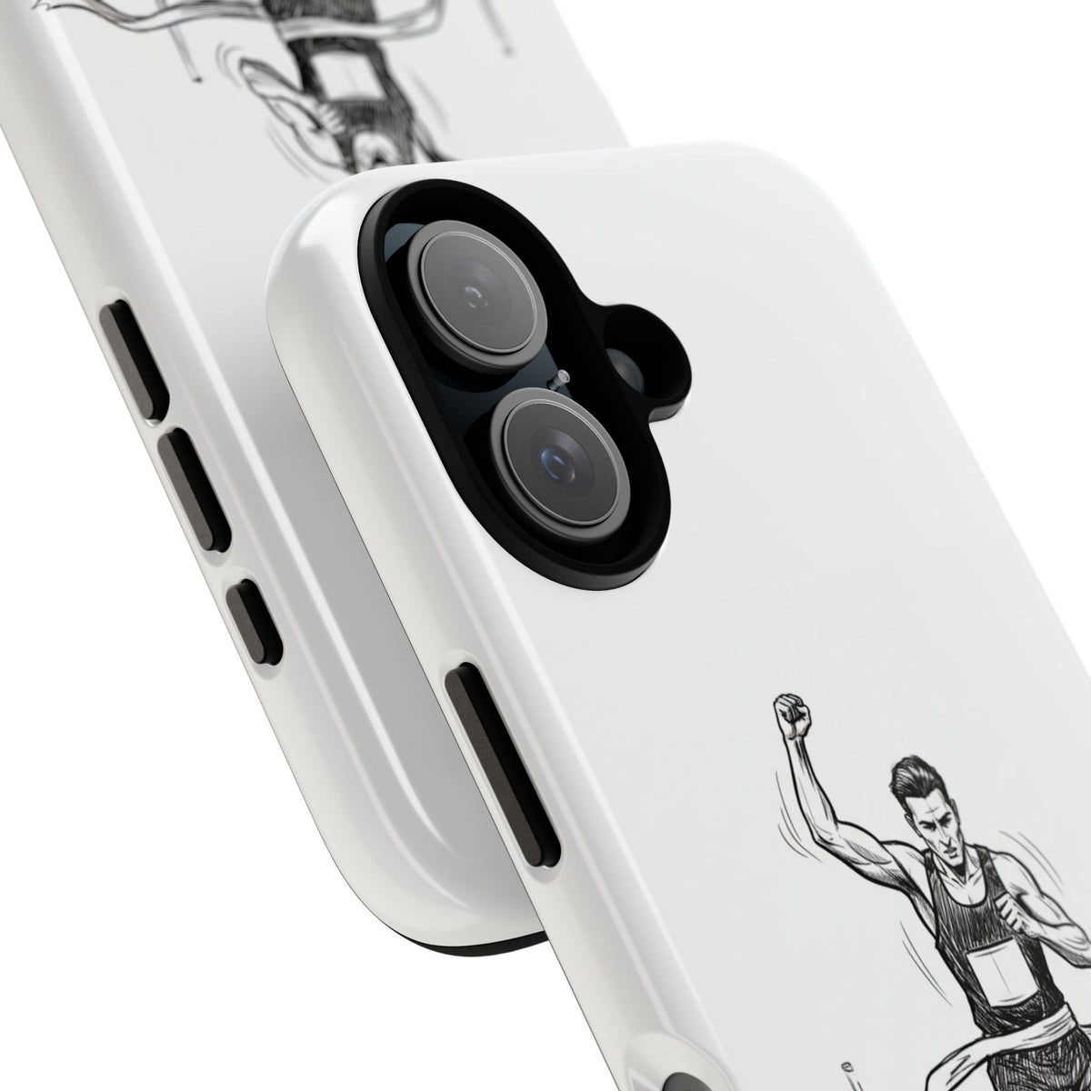 Phone Case, Running, finish line design, Tough Case