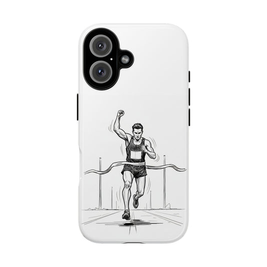 Phone Case, Running, finish line design, Tough Case