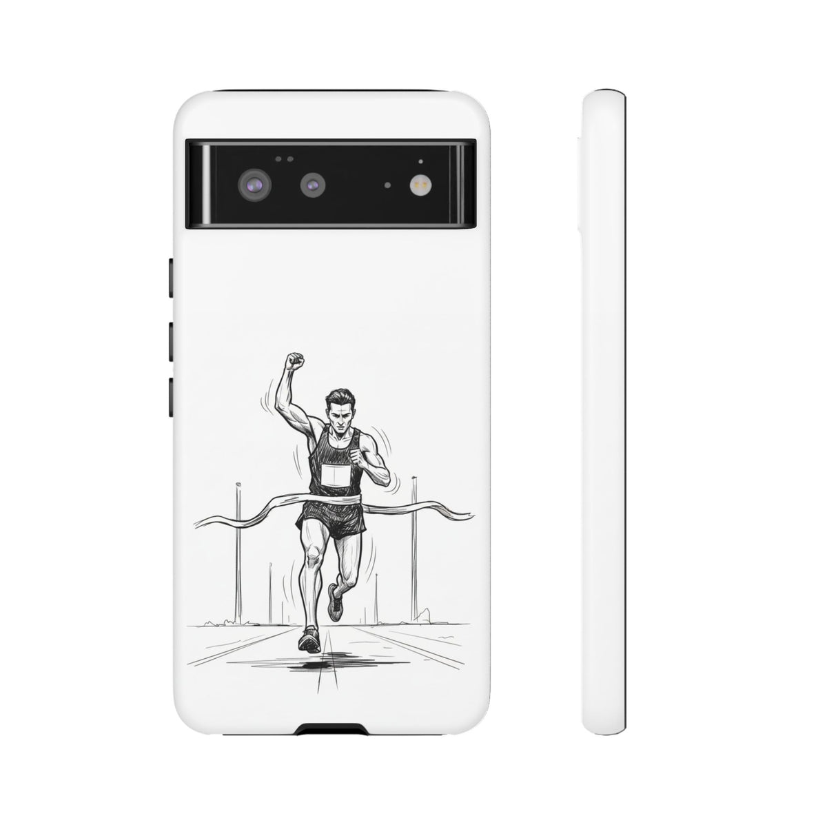 Phone Case, Running, finish line design, Tough Case