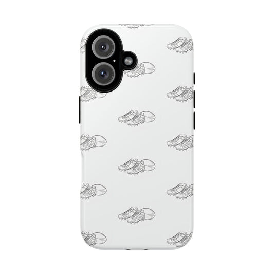 Phone Case Rugby Boots & Ball Repeat Pattern Tough Cases