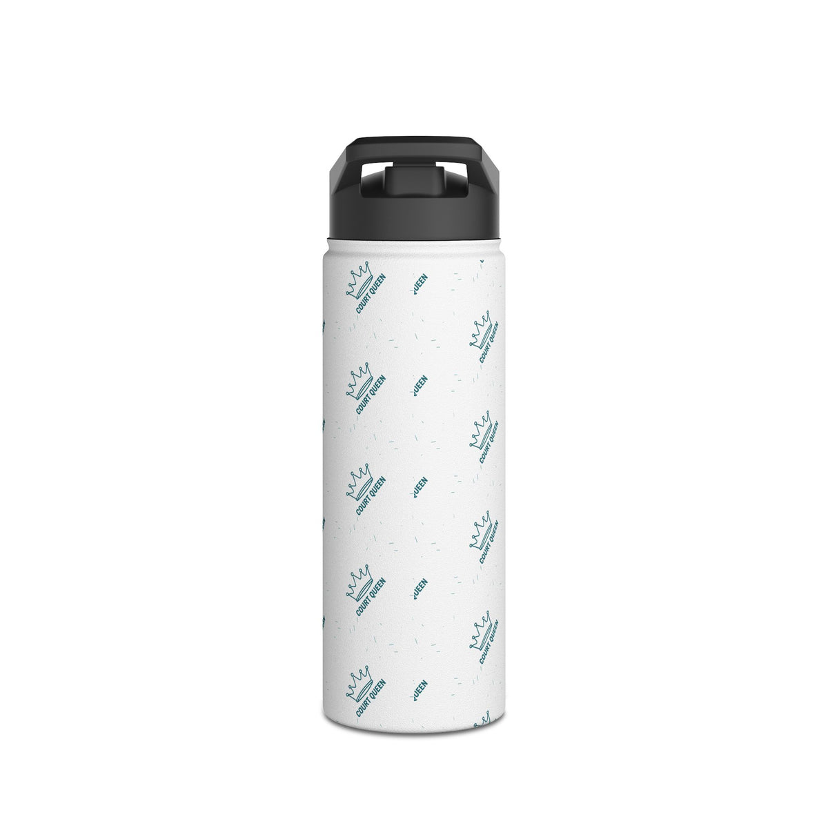 Water Bottle, Netball "Court Queen" design, Stainless Steel