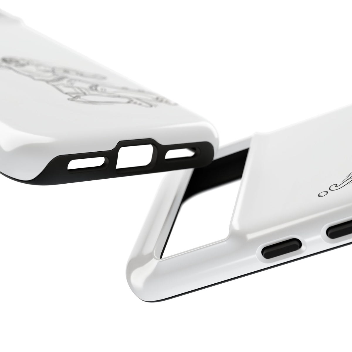Hockey Goalkeeper Sketch Phone Case — Minimalist Sports Protective Cover