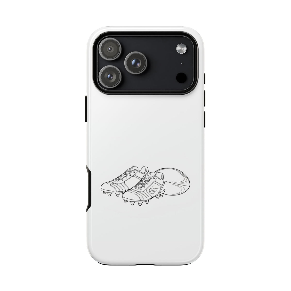 Phone Case, Rugby Ball & Boots Sketch, Tough Case
