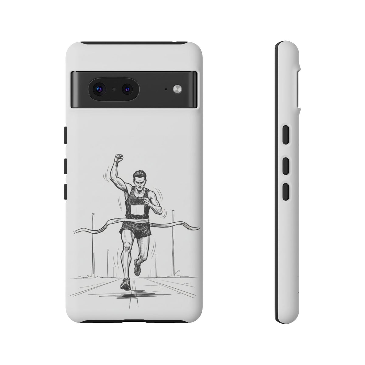 Phone Case, Running, finish line design, Tough Case