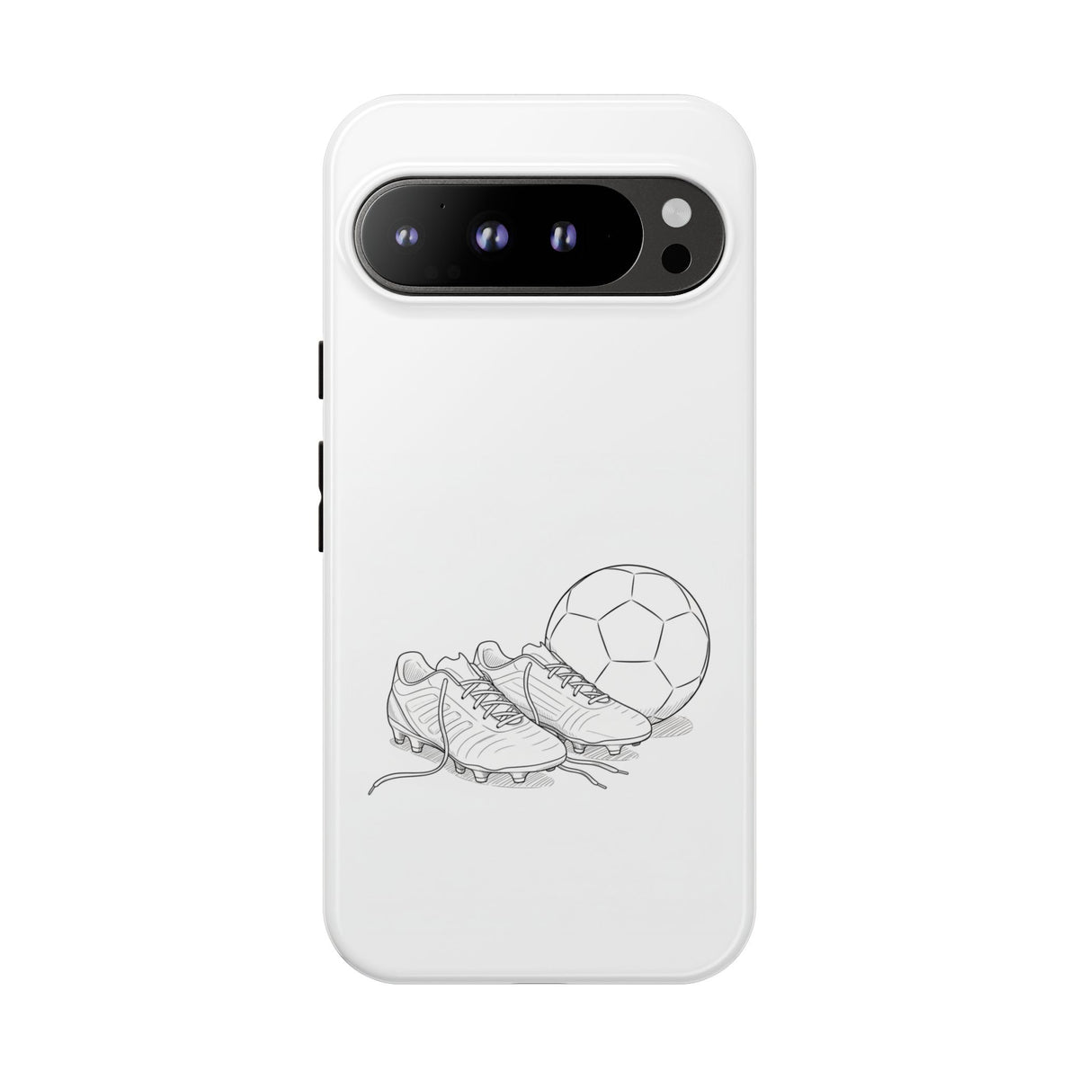 Phone Case, Football Boots & Ball Sketch , Tough Case