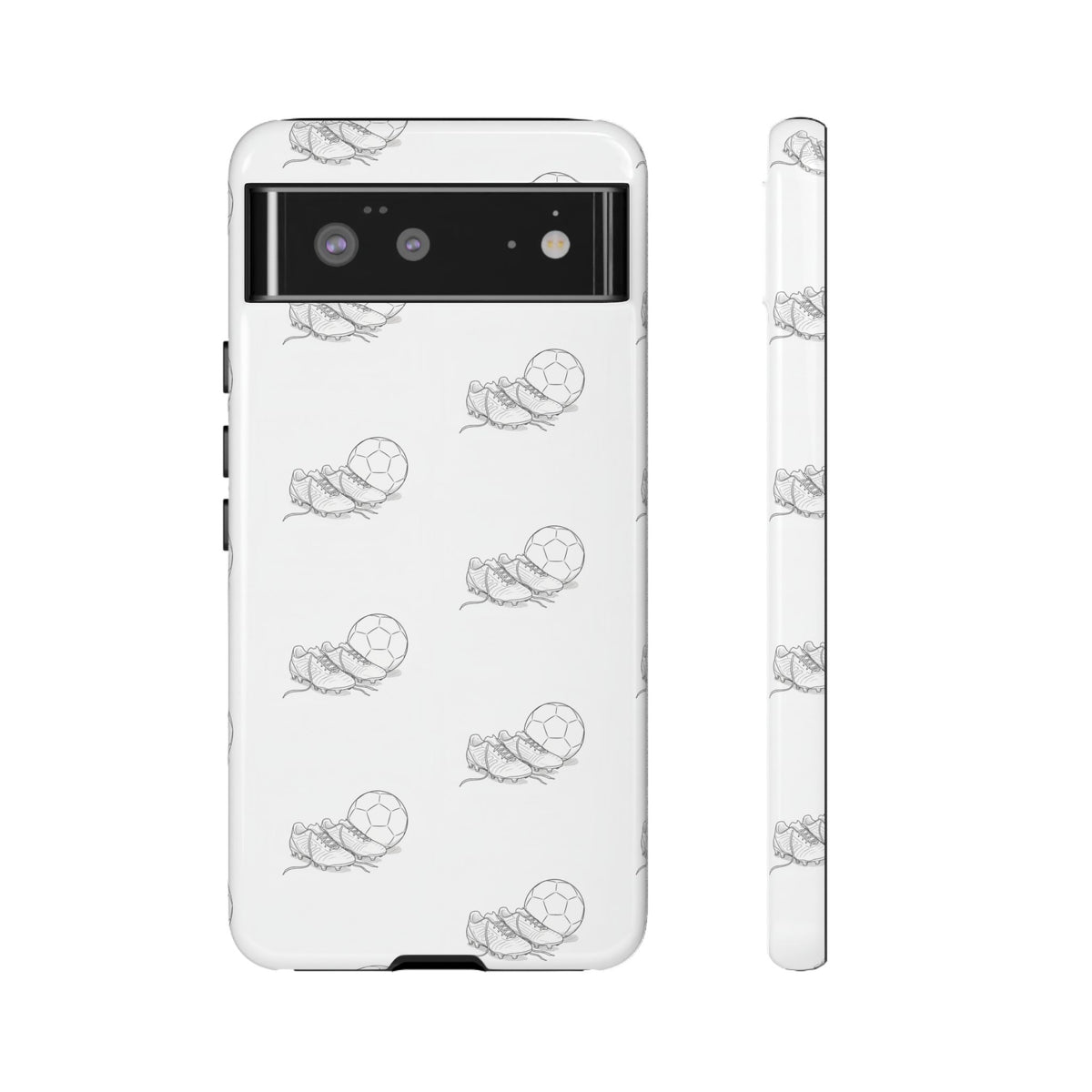 Phone Case, Football Boots & Ball Pattern, Tough Cases — Sports Phone Case