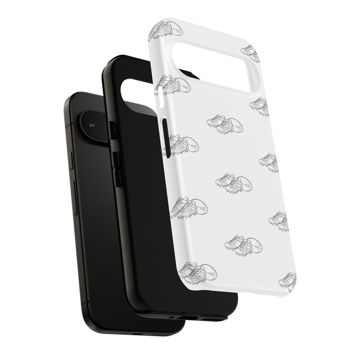 Phone Case Rugby Boots & Ball Repeat Pattern Tough Cases