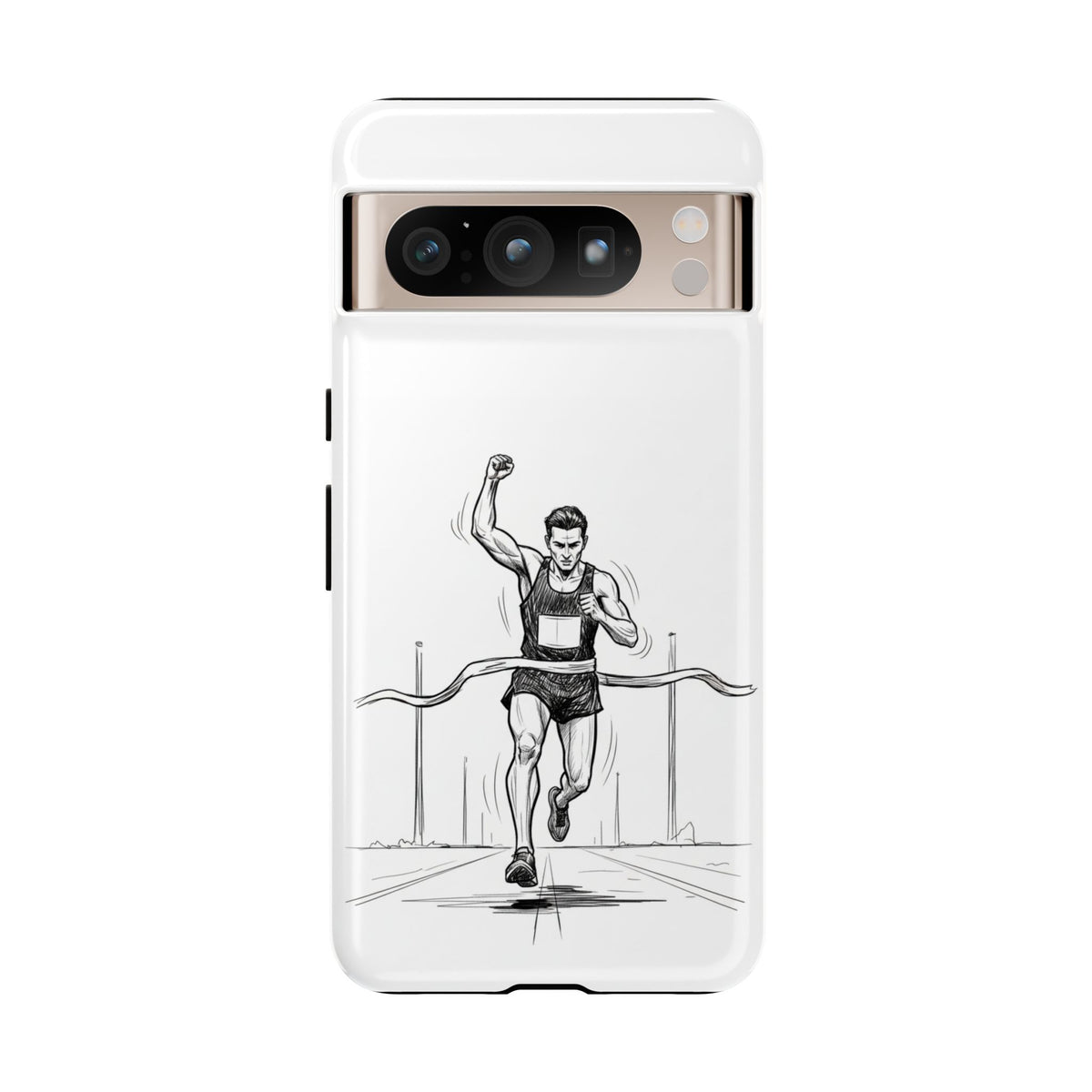 Phone Case, Running, finish line design, Tough Case