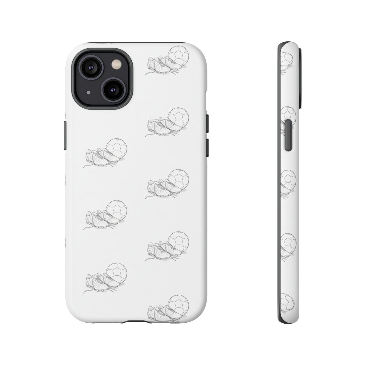 Phone Case, Football Boots & Ball Pattern, Tough Cases — Sports Phone Case