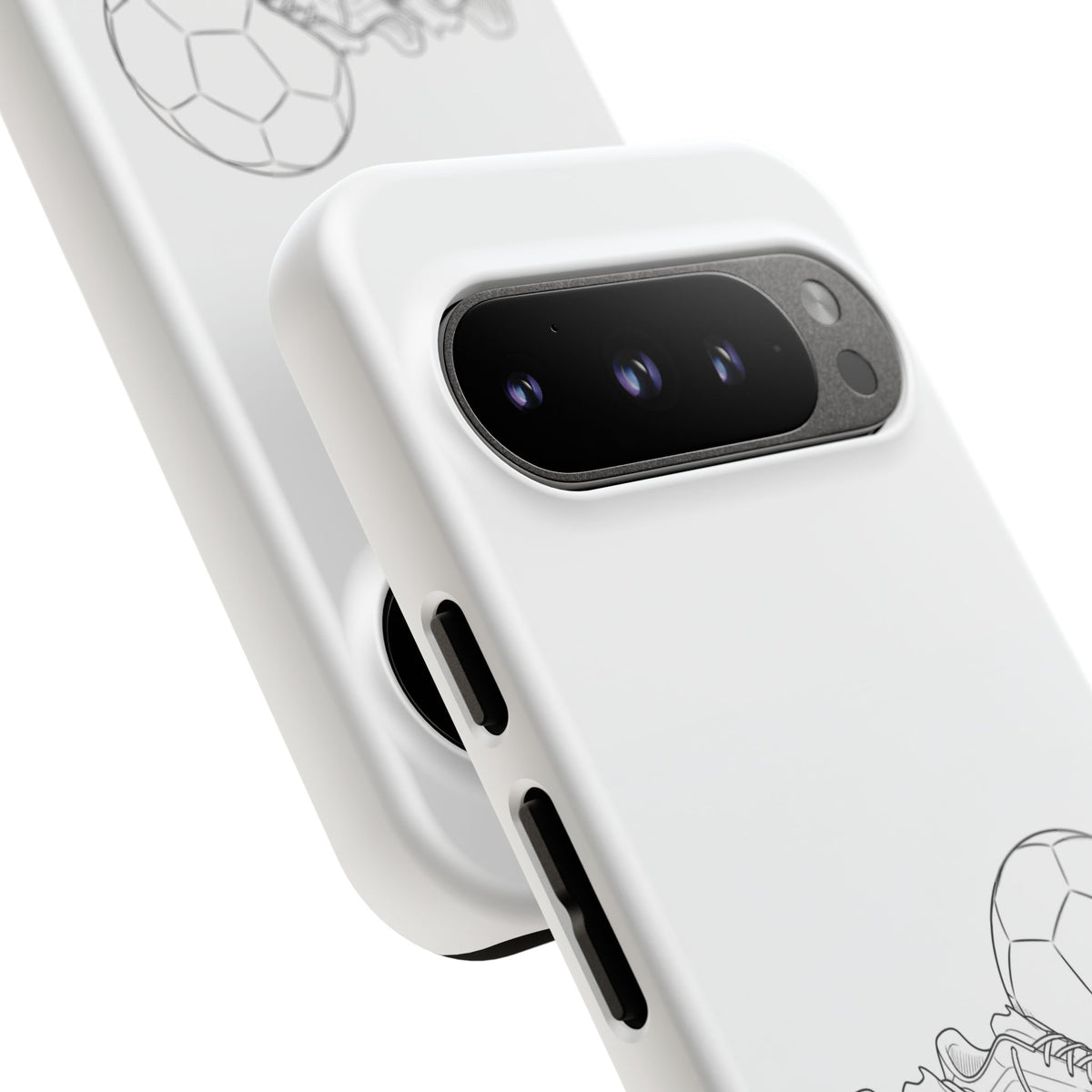 Phone Case, Football Boots & Ball Sketch , Tough Case