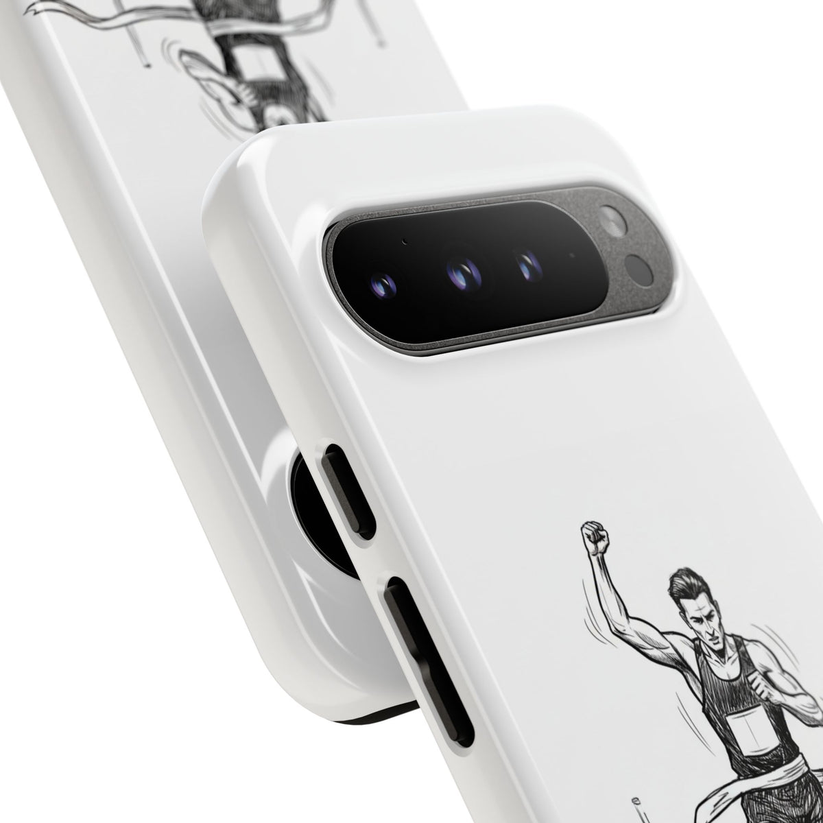 Phone Case, Running, finish line design, Tough Case
