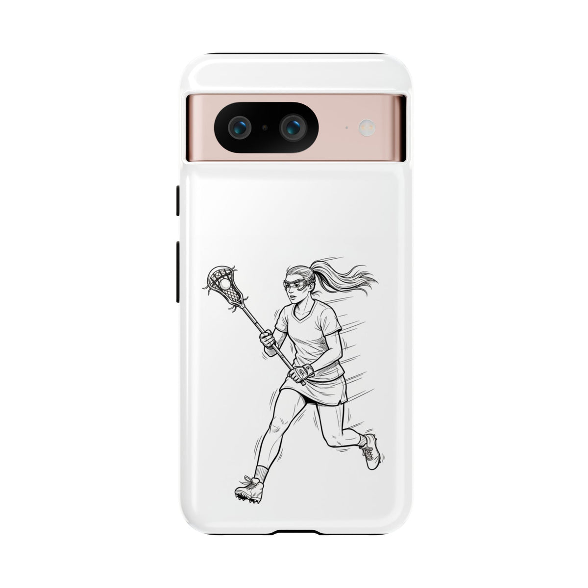 Phone Case, Lacrosse Player Sketch, Tough Case