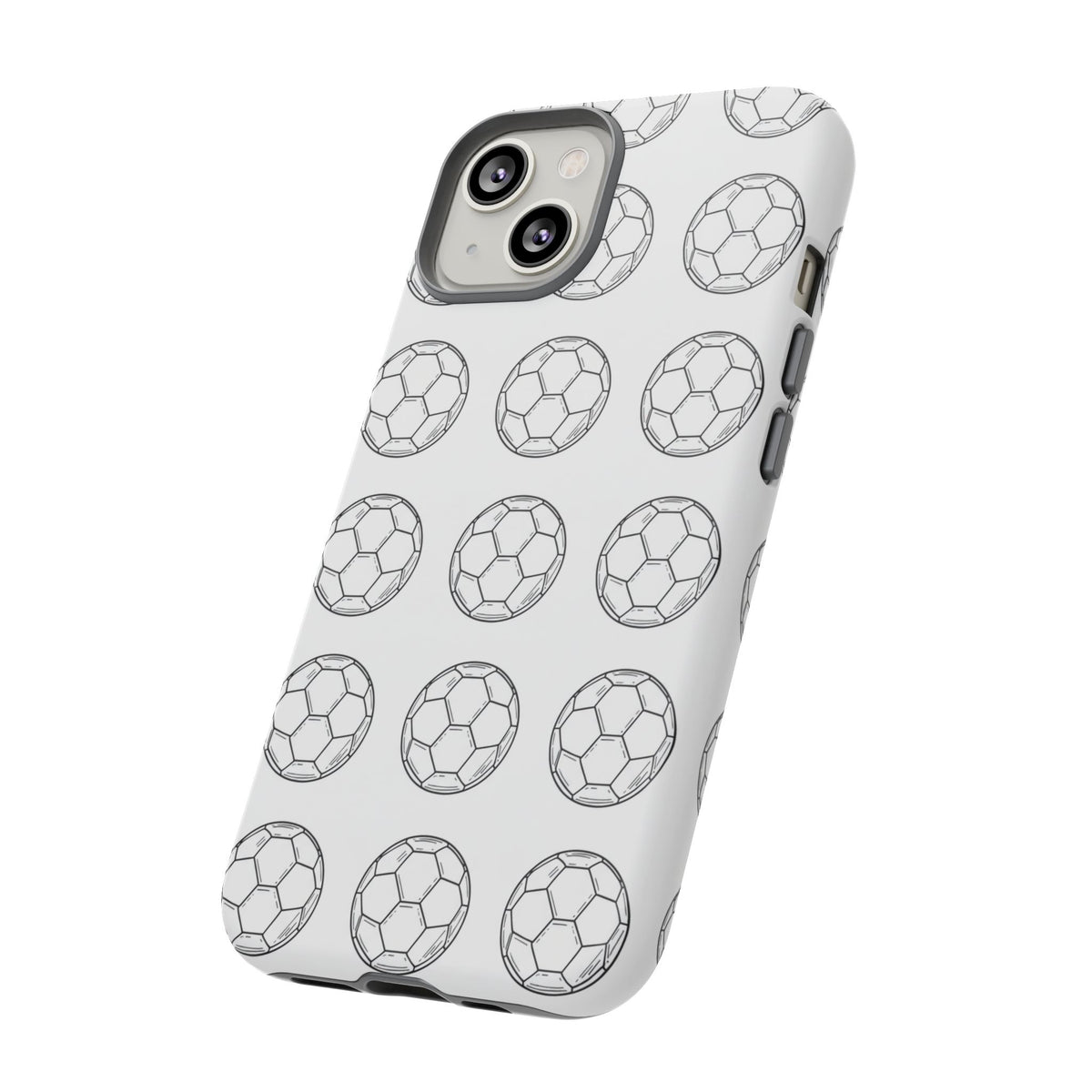 Phone Case, Football Minimalist Football Repeat Design, Tough Case