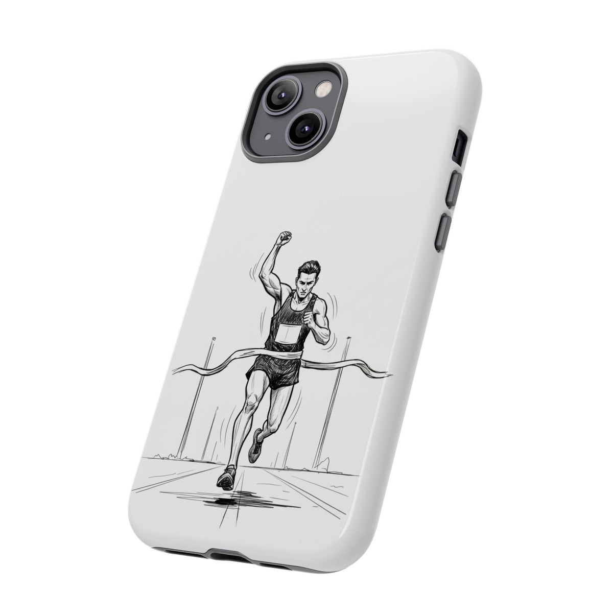 Phone Case, Running, finish line design, Tough Case