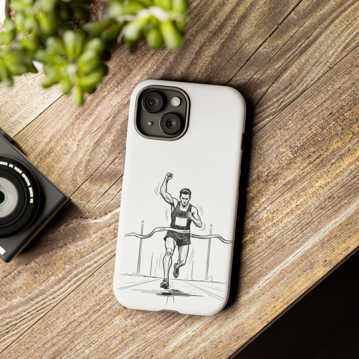 Phone Case, Running, finish line design, Tough Case