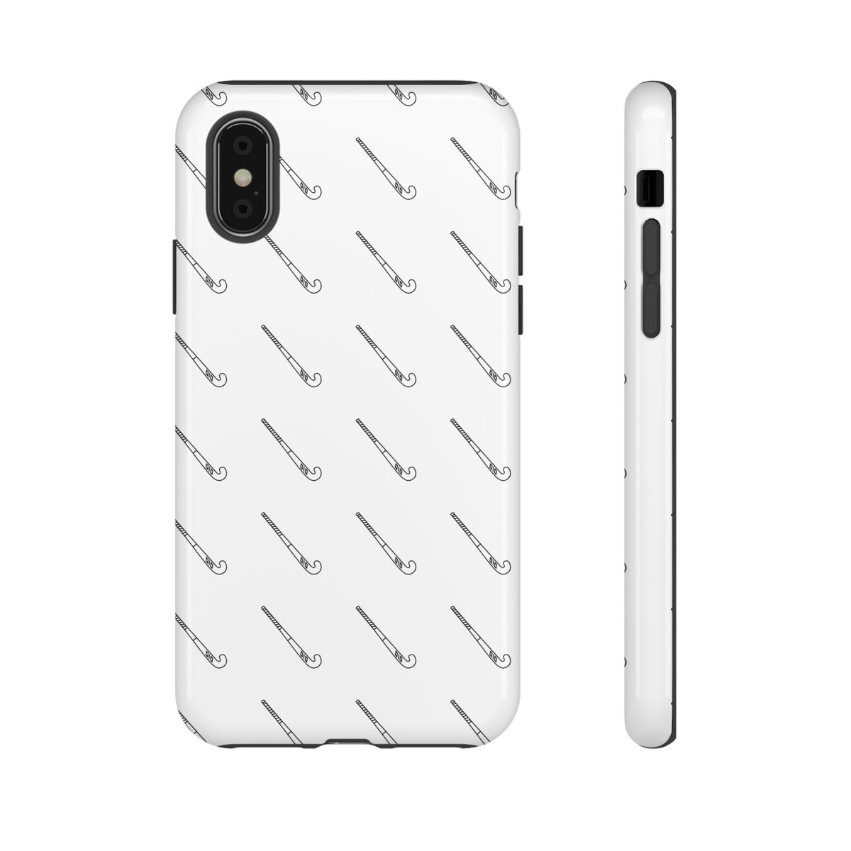 Phone Case, Hockey Stick Pattern, Tough Cases