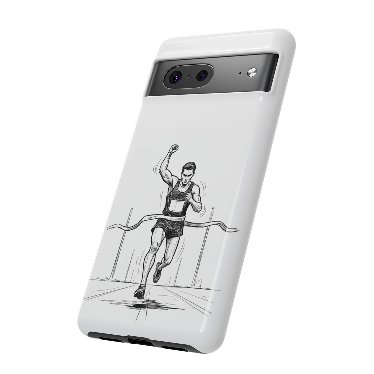 Phone Case, Running, finish line design, Tough Case