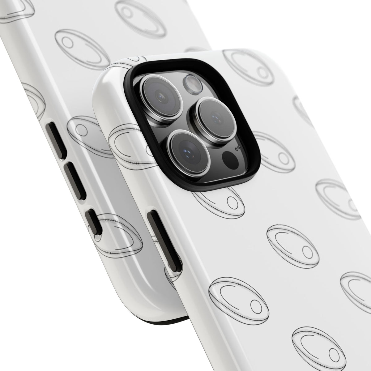 Phone Case, Rugby Ball Repeat design, Tough Case