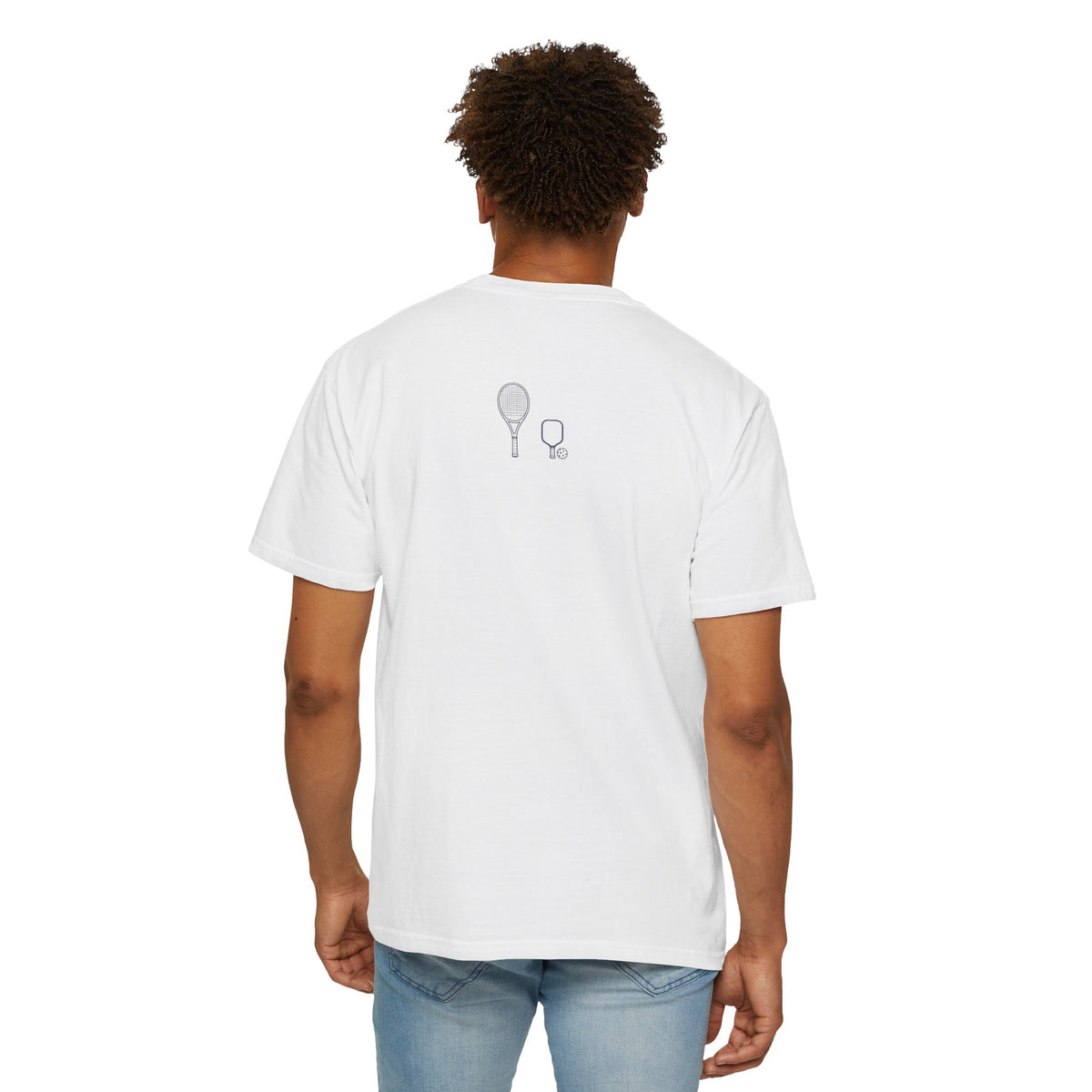 T-shirt, Racket Sports, King of the Court Sketch design, Cotton, Various Colours