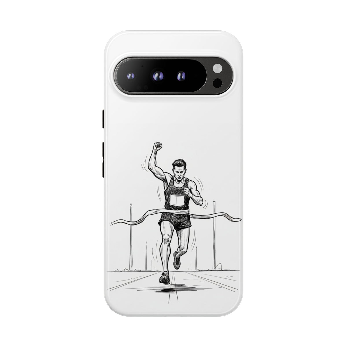 Phone Case, Running, finish line design, Tough Case