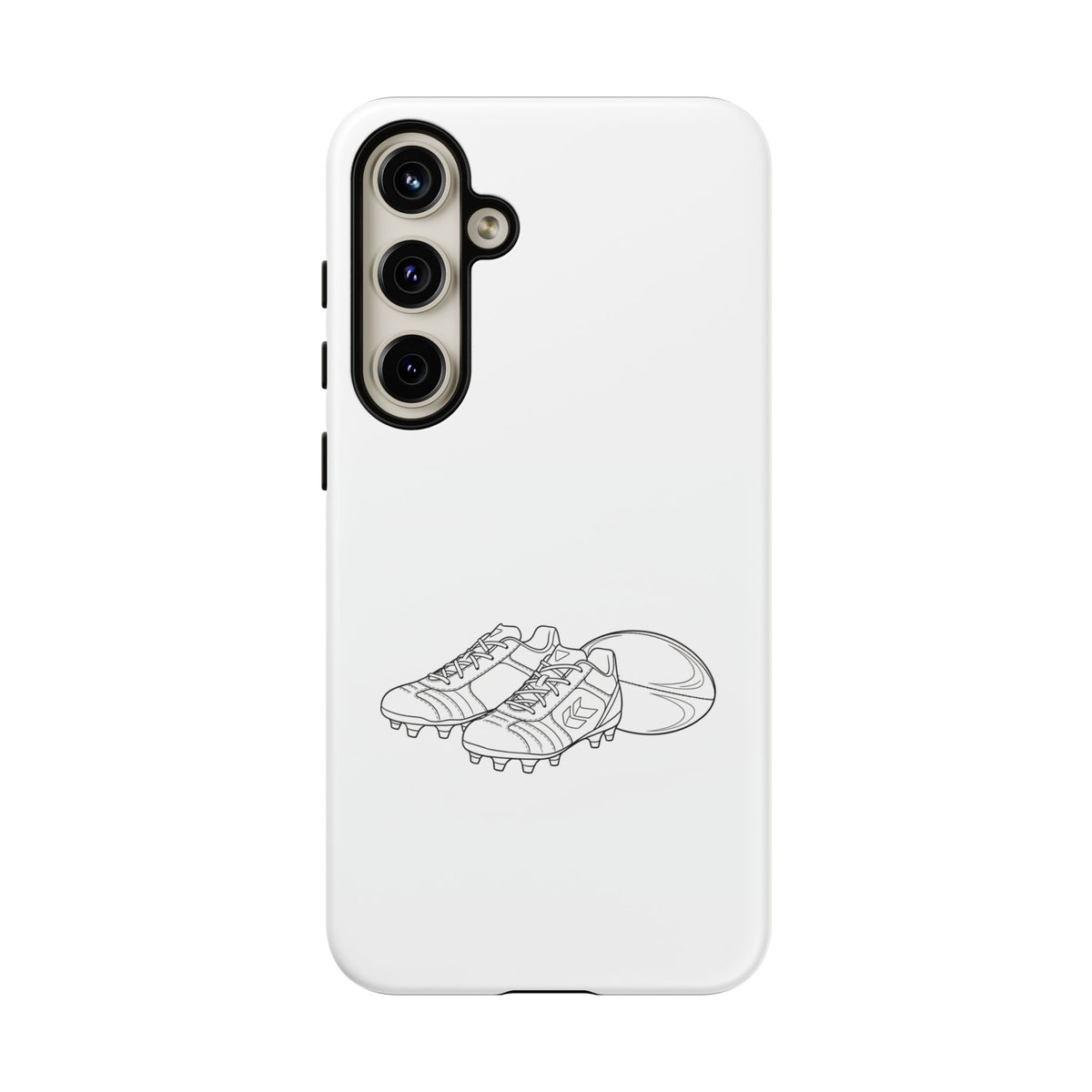 Phone Case, Rugby Ball & Boots Sketch, Tough Case