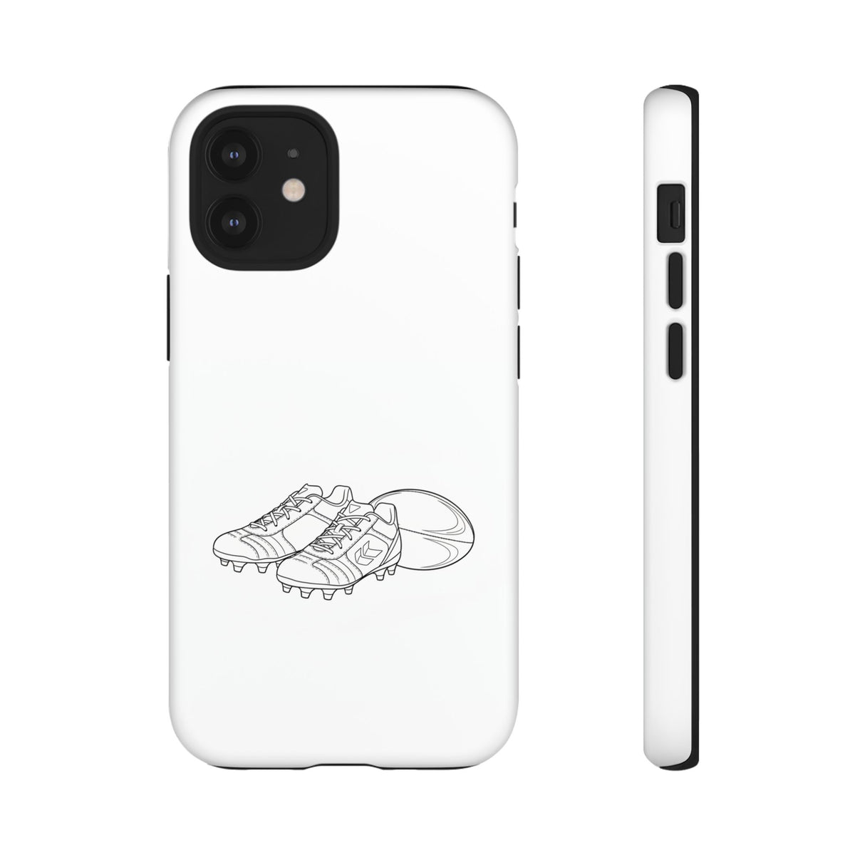 Phone Case, Rugby Ball & Boots Sketch, Tough Case