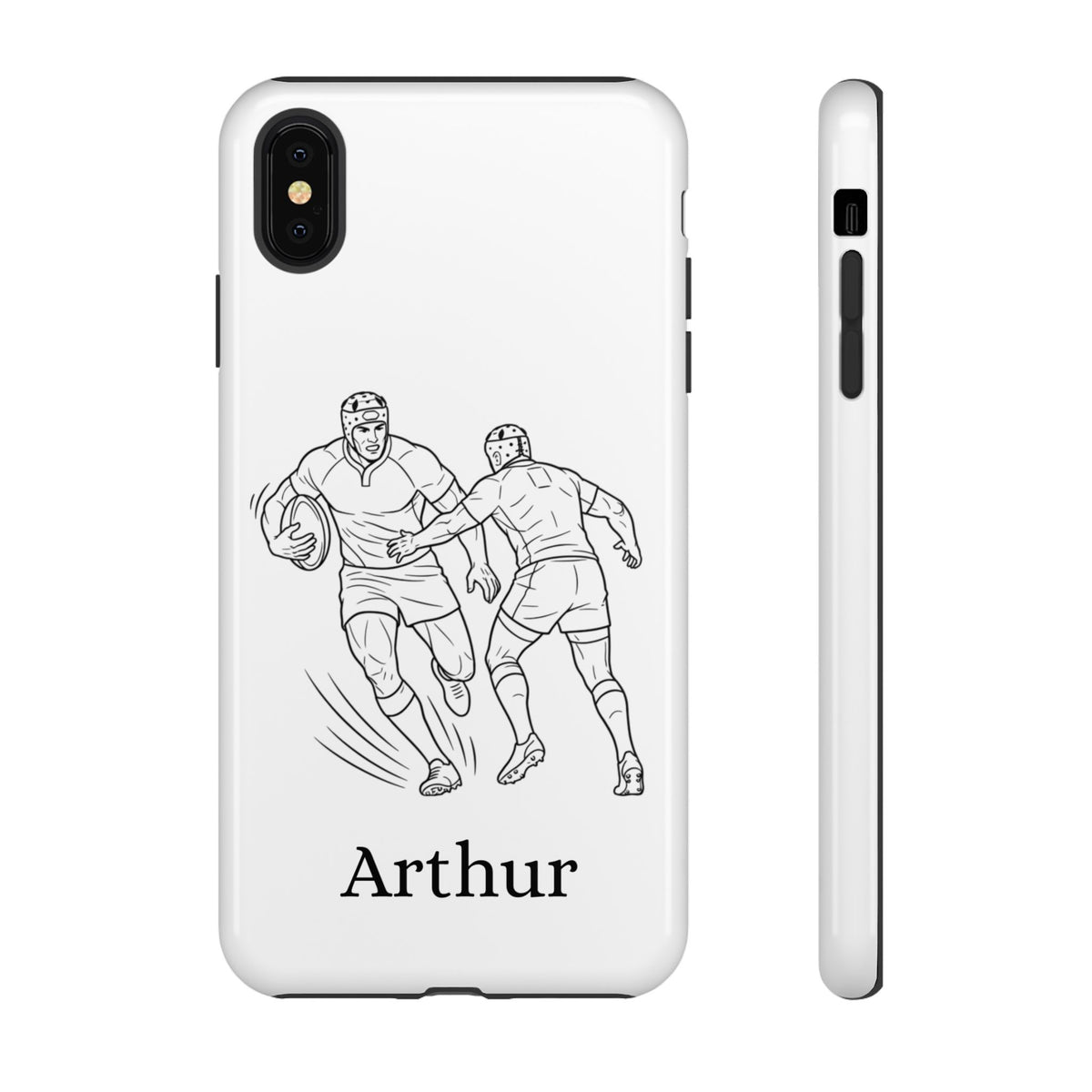 Personalised Phone Case, Rugby sidestep, Tough Case,  Custom Name