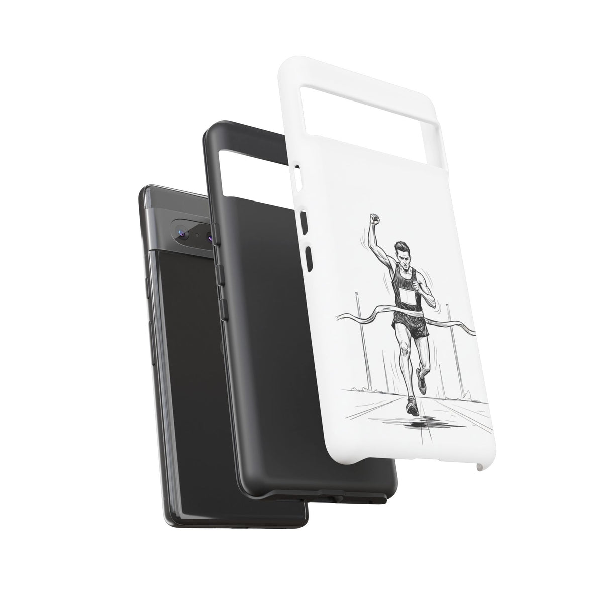 Phone Case, Running, finish line design, Tough Case