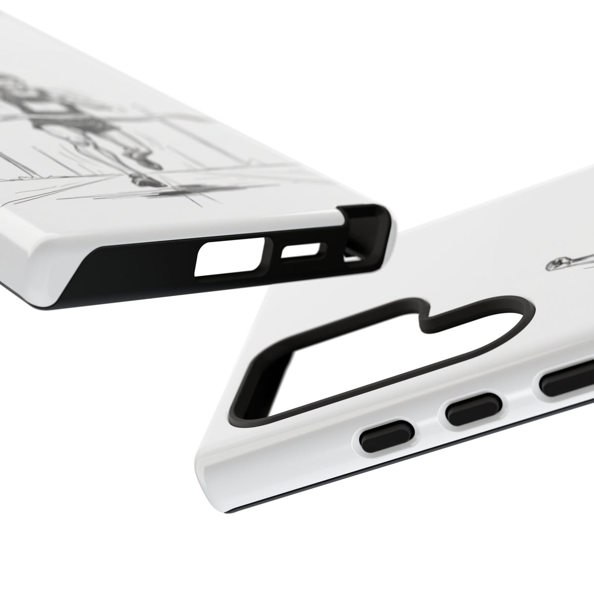 Phone Case, Running, finish line design, Tough Case