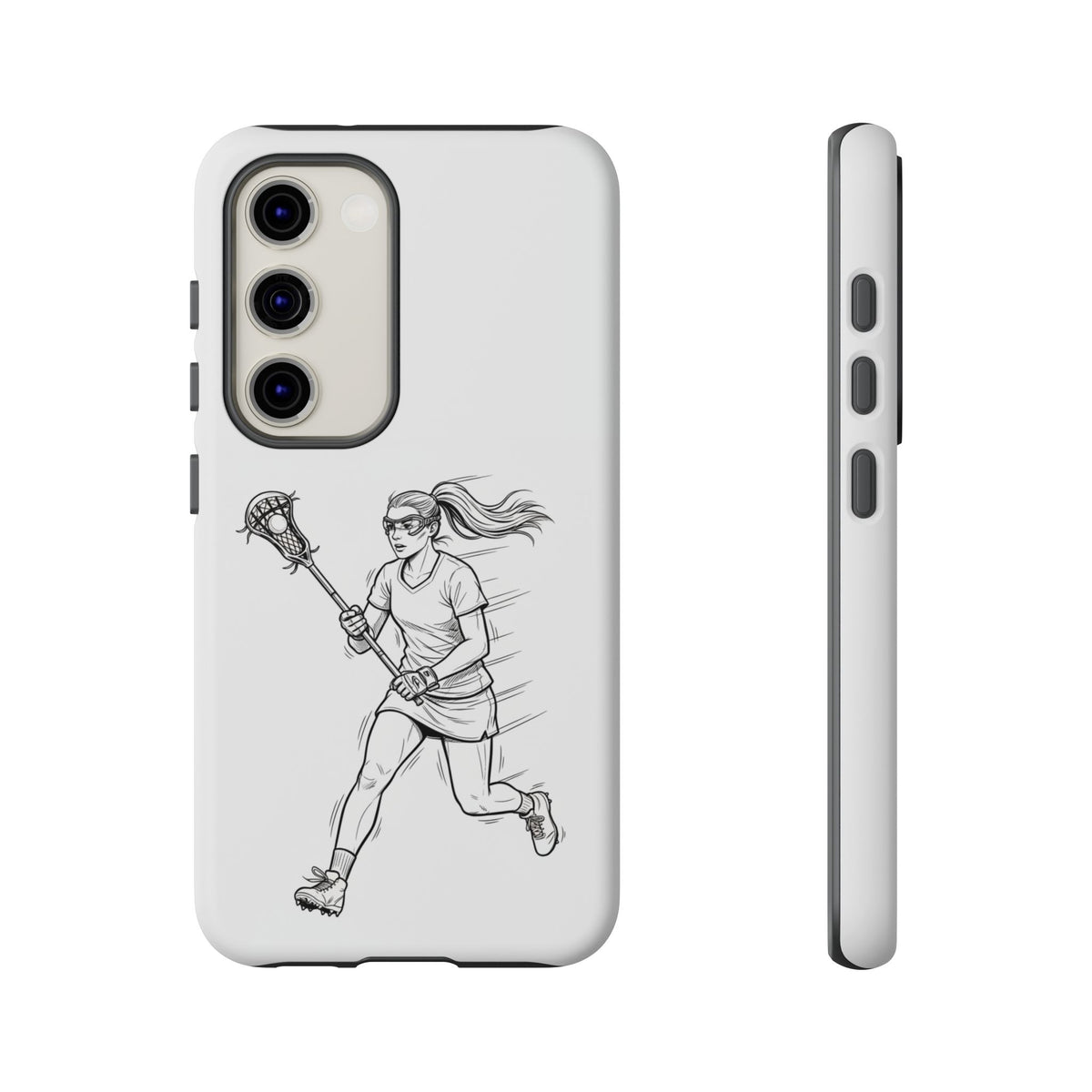 Phone Case, Lacrosse Player Sketch, Tough Case