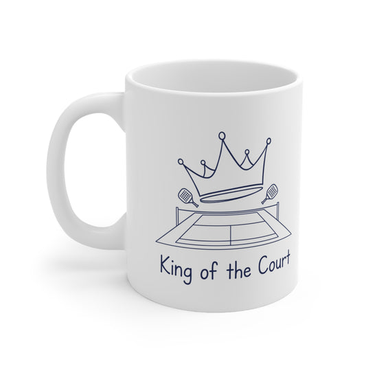 Mug, Racket Sports, King of the Court design, Ceramic, 325ml / 11oz or 440ml / 15oz