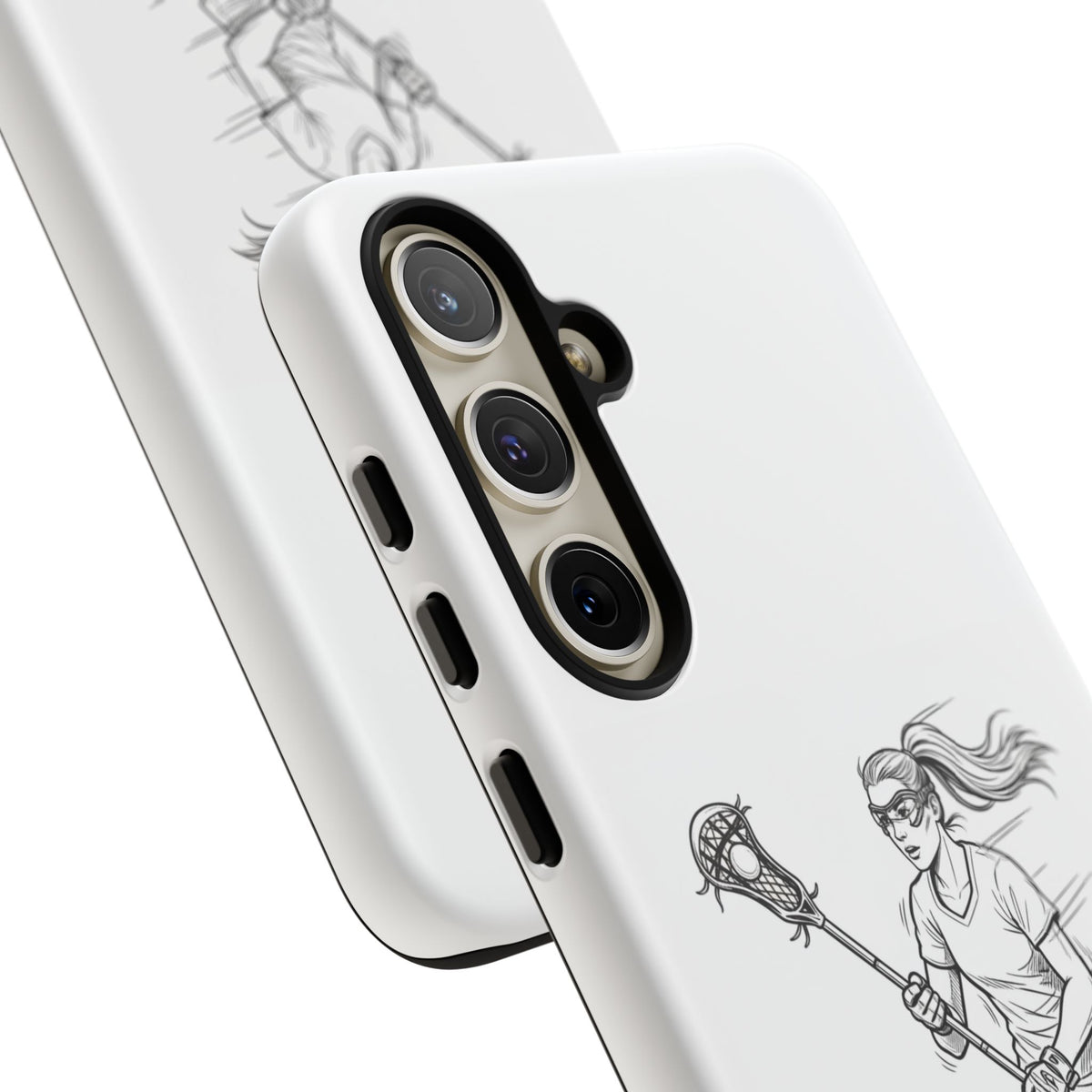 Phone Case, Lacrosse Player Sketch, Tough Case