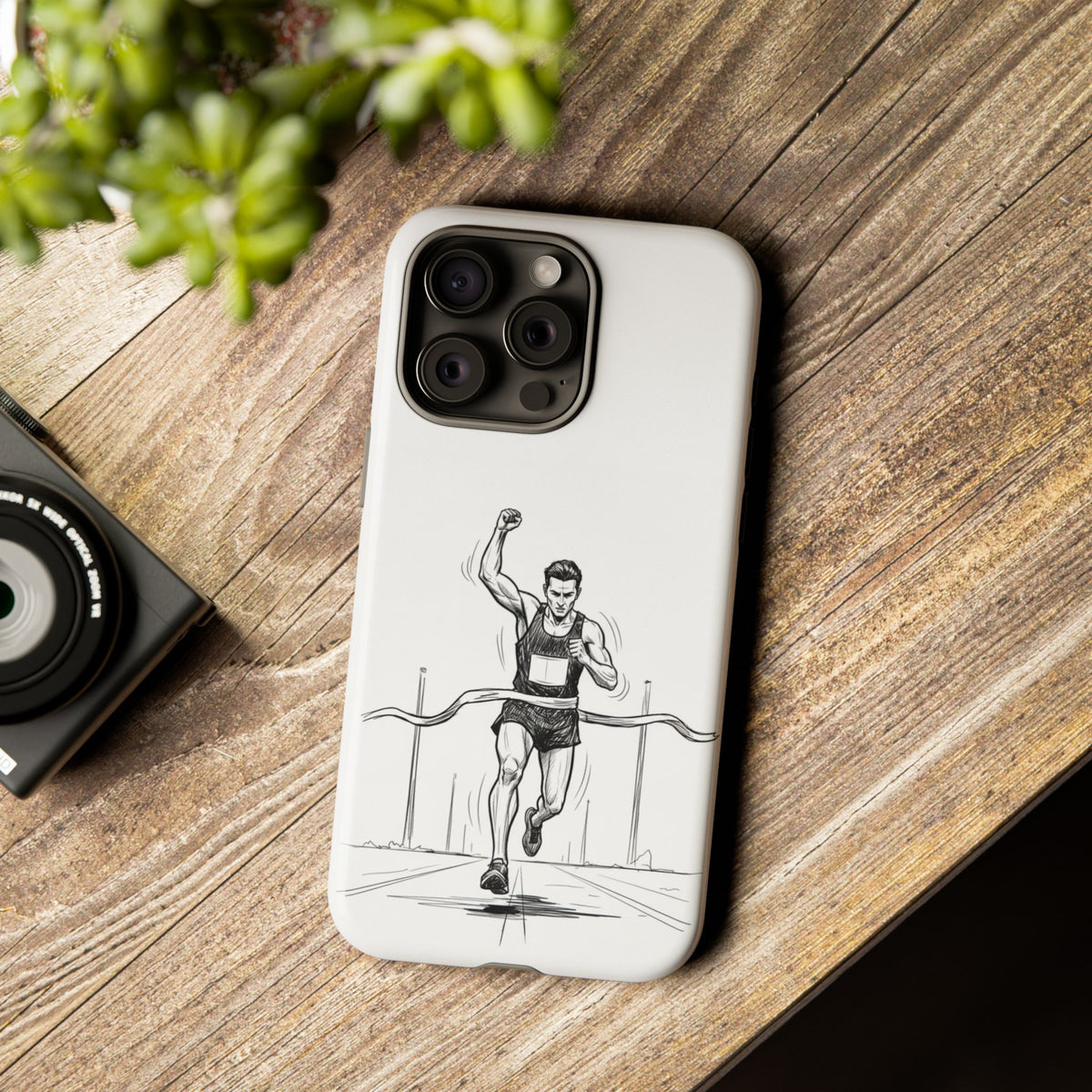 Phone Case, Running, finish line design, Tough Case