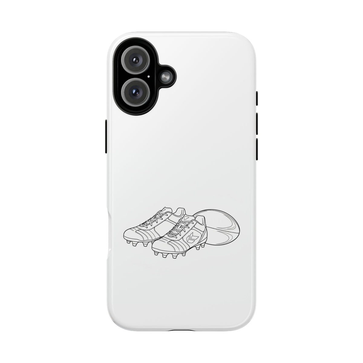 Phone Case, Rugby Ball & Boots Sketch, Tough Case