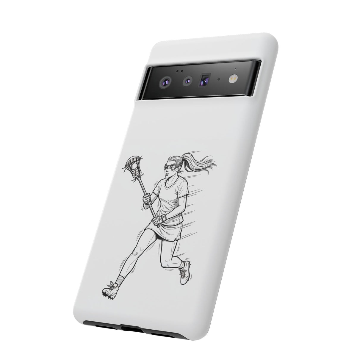 Phone Case, Lacrosse Player Sketch, Tough Case