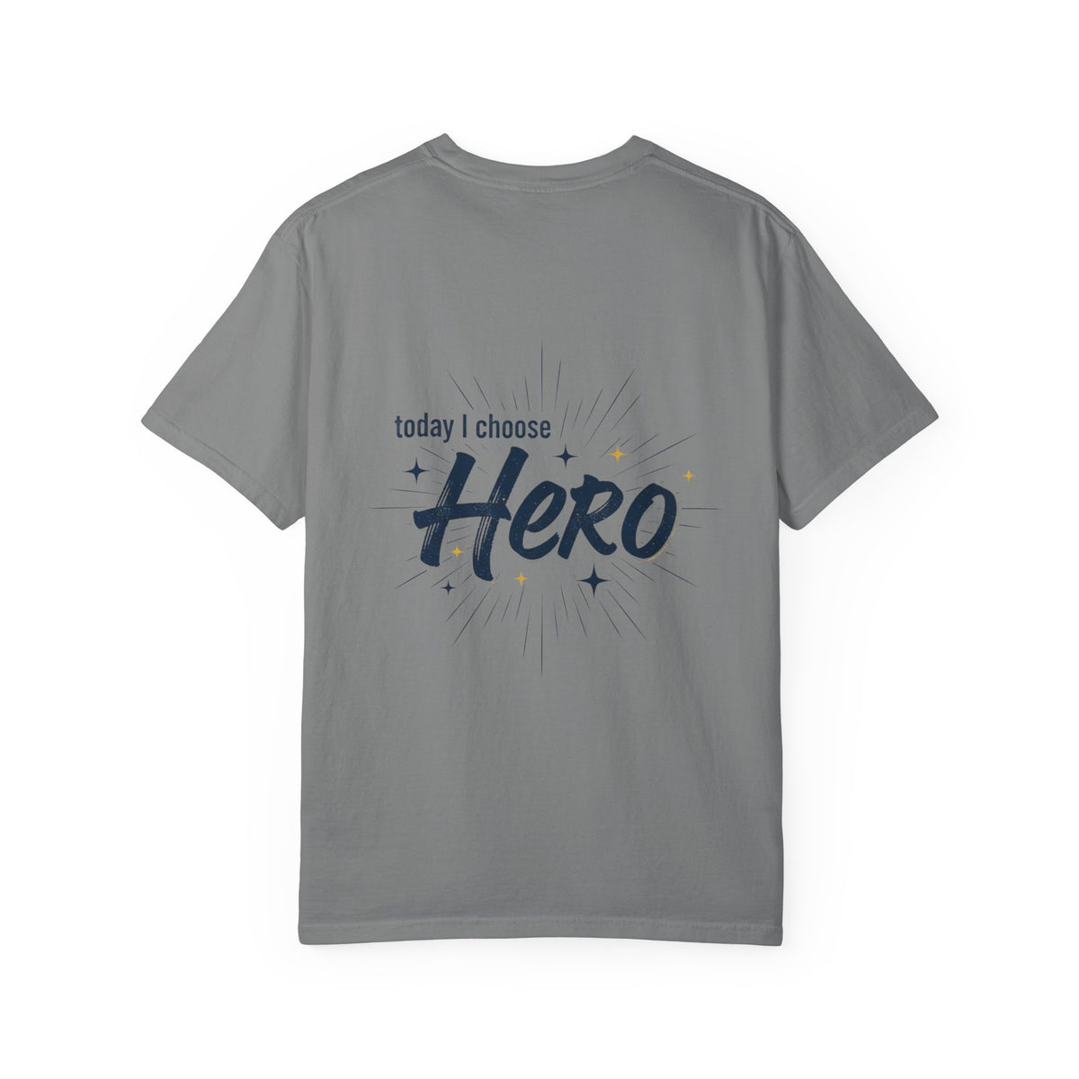 T-Shirt, Hockey, Goalie "We Are Both Heroes and Villains" / "Today I Choose Hero" design, Cotton, Various Colours