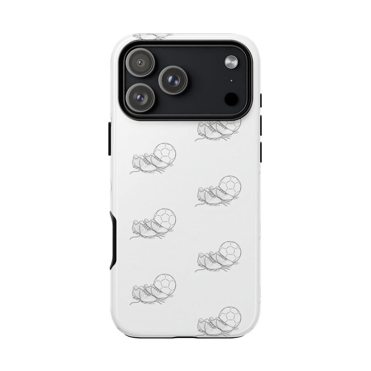 Phone Case, Football Boots & Ball Pattern, Tough Cases — Sports Phone Case