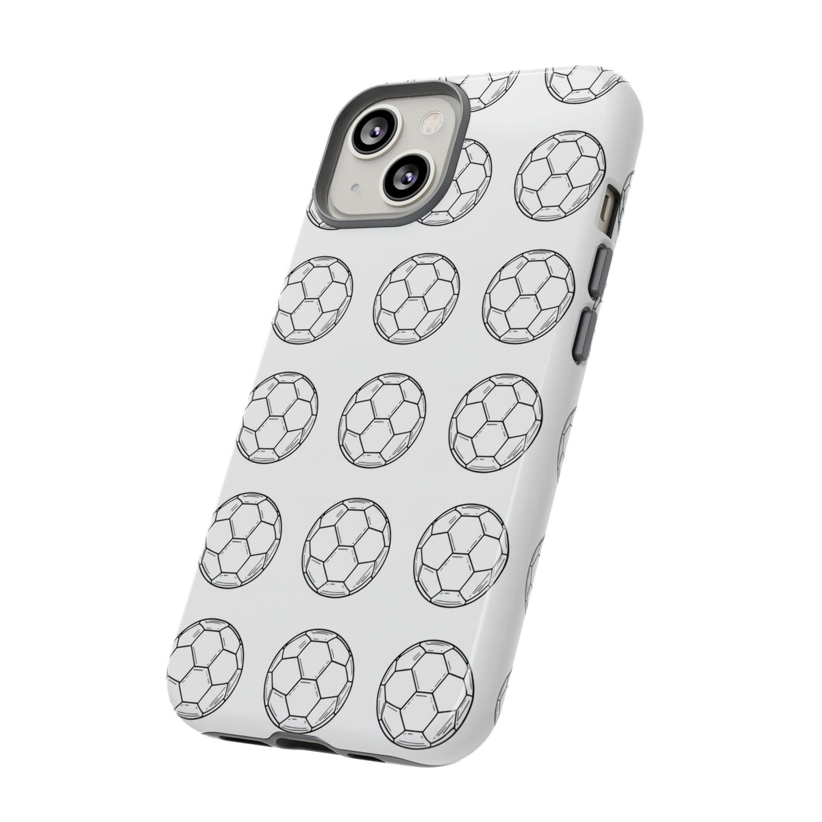Phone Case, Football Minimalist Football Repeat Design, Tough Case